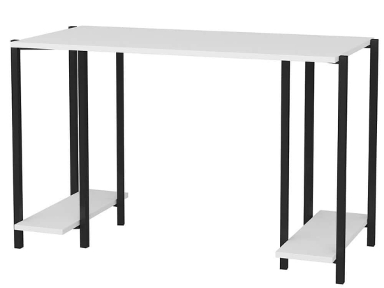 Γραφείο Academy 322RTC1396 125,2x60x73,8cm Black-White