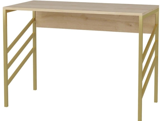 Γραφείο Josephine 322RTC1442 120x60x74,8cm Gold-Oak