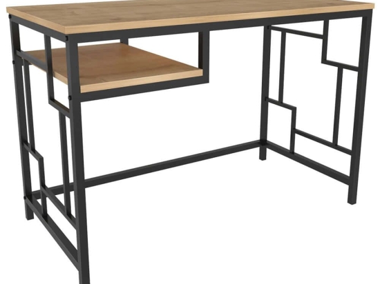 Γραφείο Kennesaw 322RTC1458 120x60x74,8cm Black-Oak