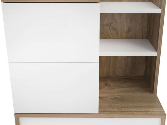 Κομοδίνο Rena 322RTC1641 72x45x60cm Oak-White