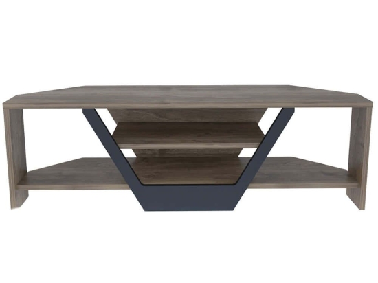 Έπιπλο Τηλεόρασης Sares 322RTC2180 120x35x36,8cm Walnut-Black