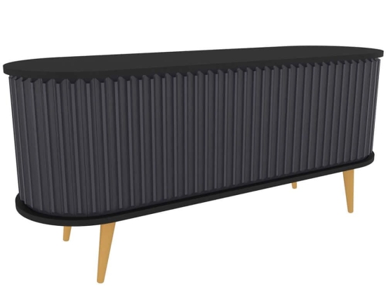 Έπιπλο Τηλεόρασης Stor 322RTC2182 140x43x64cm Black-Anthracite