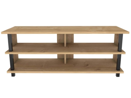 Έπιπλο Τηλεόρασης Pueblo 322RTC2239 120x44,6x47,4cm Black-Oak