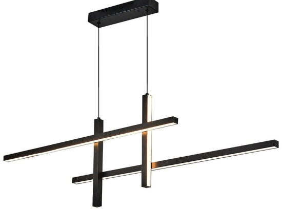 Φωτιστικό Οροφής 414LRC1253 105x6x120cm Led 4200lm 42W 3000K Black Opviq