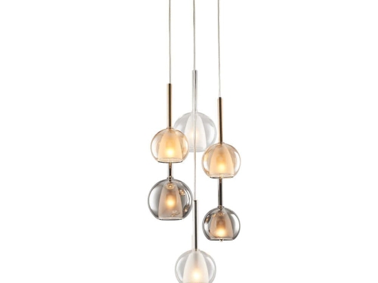 Φωτιστικό Οροφής 414LRC1301 Φ37x120cm 7xE14 40W Multi Opviq