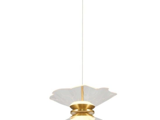 Φωτιστικό Οροφής 414LRC1356 Φ40x120cm 2xLed 2000lm 10W 3000K Gold Opviq