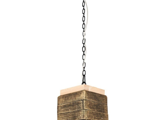 Φωτιστικό Οροφής 414LRC1525 16x16x120cm 1xE27 40W Antique Gold Opviq