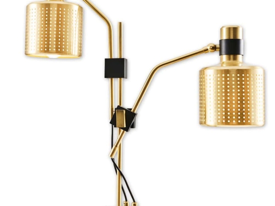 Φωτιστικό Επιτραπέζιο 414LRC1686 42x16x54cm 2xE14 13W Gold Opviq