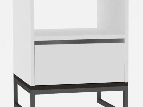 Κομοδίνο Lindau 495SSE1703 51x51x61cm White