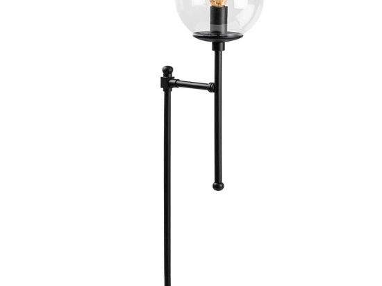 Φωτιστικό Επιτραπέζιο Step 942FLG1864 18x24x66cm 1xE14 40W Clear-Black Opviq