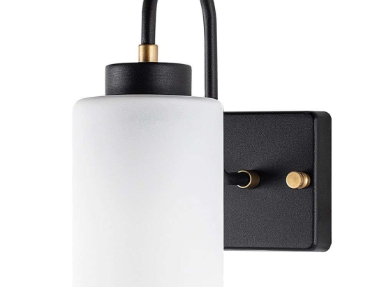 Φωτιστικό Τοίχου - Απλίκα Duzsuz 942FLG2189 10x23x24cm E27 40W Black-White Opviq