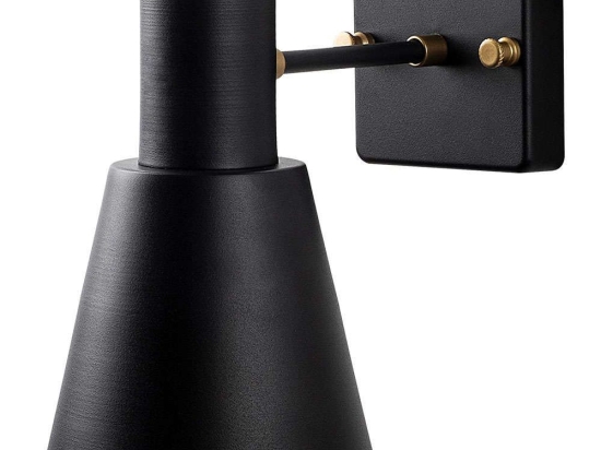 Φωτιστικό Τοίχου - Απλίκα Funnel 942FLG2192 14x24x21cm 1xE27 40W Black-Gold Opviq