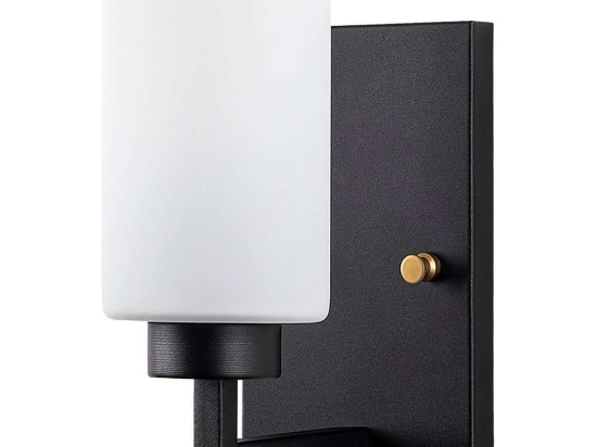 Φωτιστικό Τοίχου - Απλίκα Hania 942FLG2199 10x19x23cm E27 40W Black-White Opviq