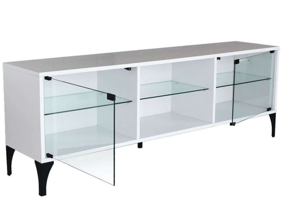 Έπιπλο Τηλεόρασης Με Φως Led Tokyo 552NOS2249 160x35x55cm White