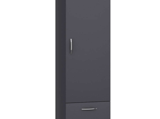 Ντουλάπα Μονόφυλλη Santa 505CRL1503 50x47,1x187cm Anthracite Μονόφυλλη