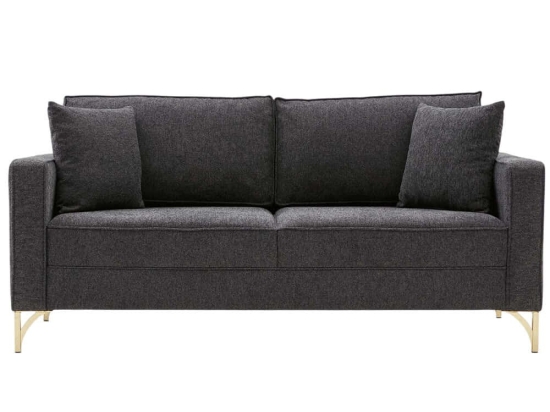 Καναπές Διθέσιος Berlin 825BLC2793 180x91x83cm Anthracite-Gold