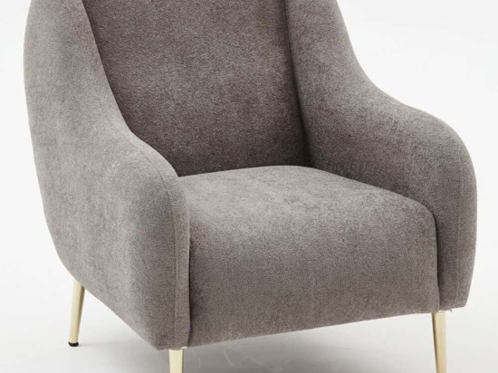 Πολυθρόνα Simena 825BLC2829 70x70x77cm Grey