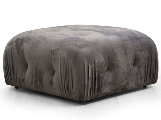 Σκαμπό Bubble Pouffe 560ARE1419 95x95x45cm Grey
