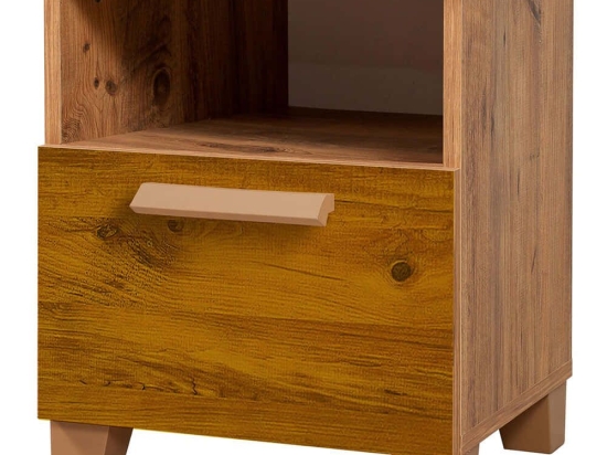Κομοδίνο Leva Alfa 863SPH3520 45x40x52cm Pine-Yellow