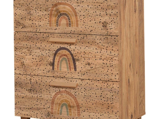 Συρταριέρα Παιδική Leva Gravis Rainbow 80x43x95cm Multi