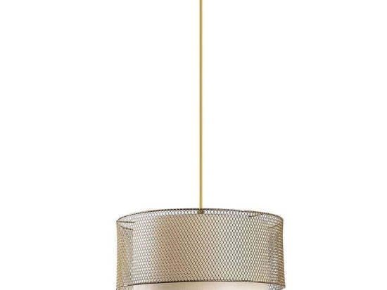 Φωτιστικό Οροφής Cake 390FLH1813 30x65cm E27 60W Cream-Gold Opviq