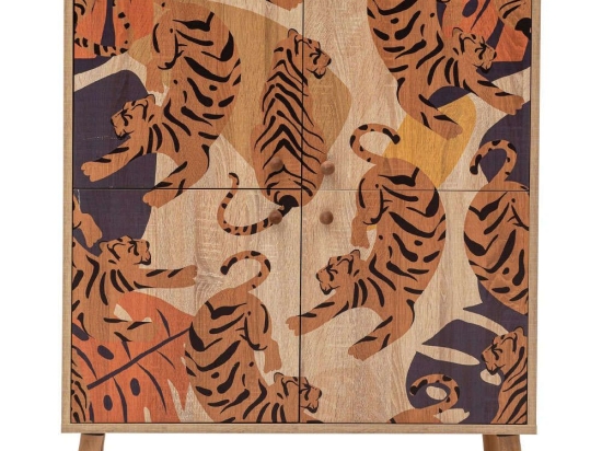 Παπουτσοθήκη - Ντουλάπι Multilux Tigris 869VEL4523 95x36x111cm Multi Μοριοσανίδα,Ξύλο