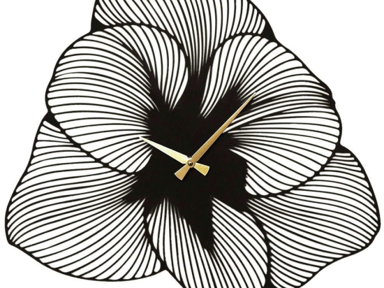 Ρολόι Τοίχου Azalea 507ATP1506 70x70cm Black-Gold Wallity Ατσάλι