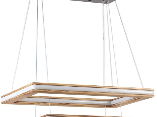 Φωτιστικό Οροφής Lux 846STL1959 50x50x80cm 2xLed 100W Oak Opviq