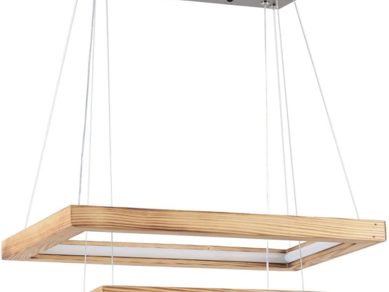 Φωτιστικό Οροφής Bergama 846STL1961 50x50x80cm 2xLed 50W Oak Opviq