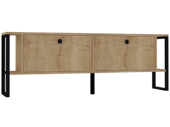 Έπιπλο Τηλεόρασης Ahu 835PUQ4504 160x24,5x50,4cm Oak