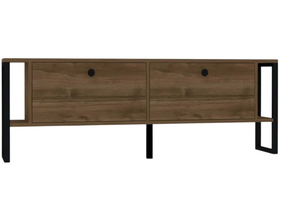 Έπιπλο Τηλεόρασης Ahu 835PUQ4506 160x24,5x50,4cm Walnut