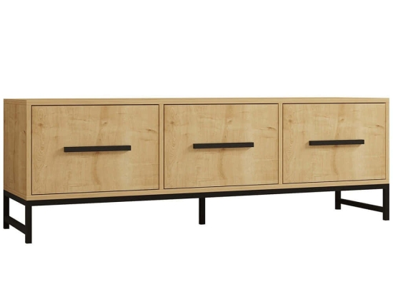 Έπιπλο Τηλεόρασης Melody 835PUQ4493 160x40x50cm Oak