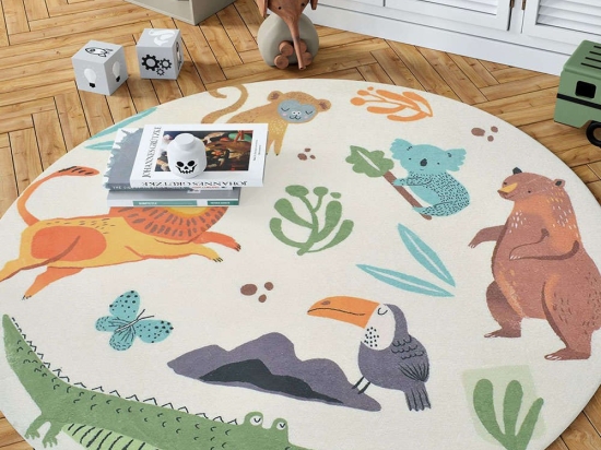 Χαλί Woopamuk109 625HFT2296 White-Multi Conceptum Hypnose 150X150cm Round