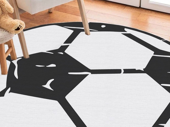 Χαλί Woopamuk162 625HFT2880 Black-White Conceptum Hypnose 100X100cm Round
