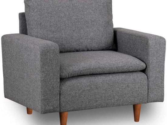 Πολυθρόνα Lungo 859FTN1754 105x79x78cm Light Grey
