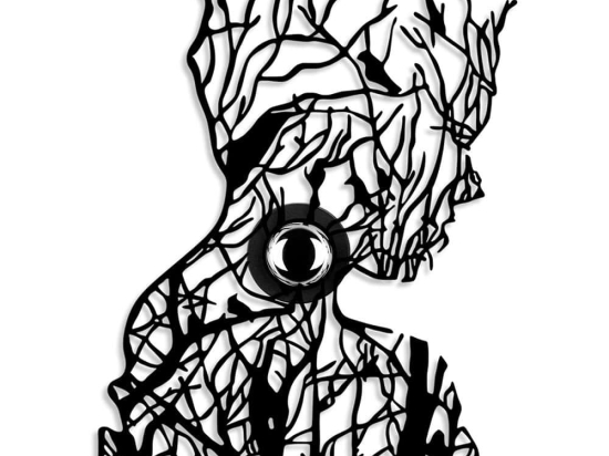 Διακοσμητικό Φωτιστικό Τοίχου Tree Man 526SHD1180 34x9x50cm 1xE27 40W Black Opviq