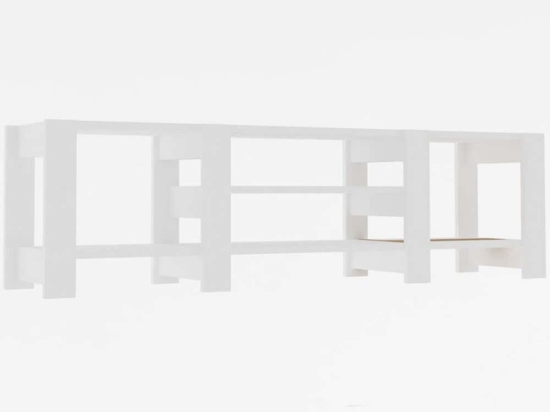 Έπιπλο Τηλεόρασης Technic 835PUQ4516 159,8x33,6x40cm White