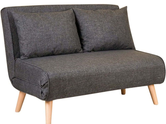 Καναπές - Κρεβάτι Διθέσιος Folde 859FTN2714 120x80x79cm Dark Grey