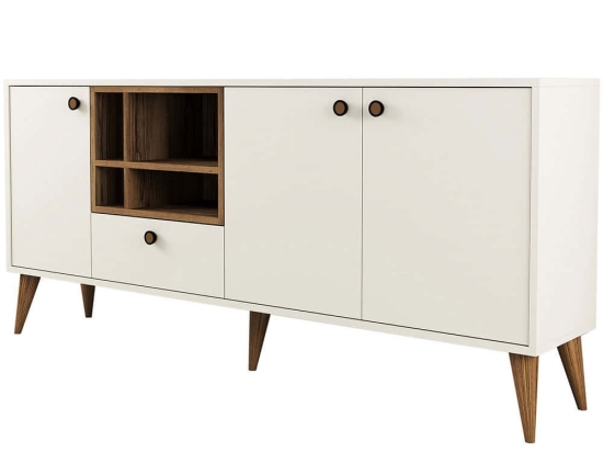 Μπουφές Napoli 845HCT5341 180x35x81cm Cream Πλαστικό,Μοριοσανίδα
