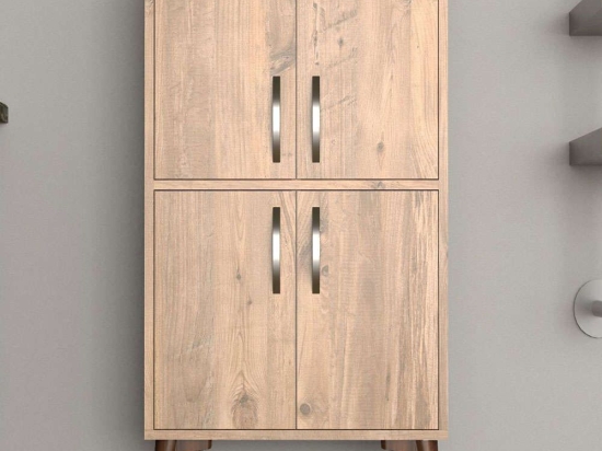 Ντουλάπι 616TNM1112 60x35x109cm Pine Μοριοσανίδα, Μελαμίνη