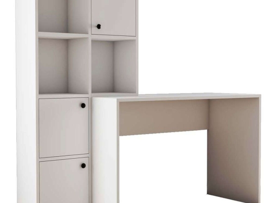 Γραφείο Silence 389MZA1807 156,8x51,5x146,8cm White