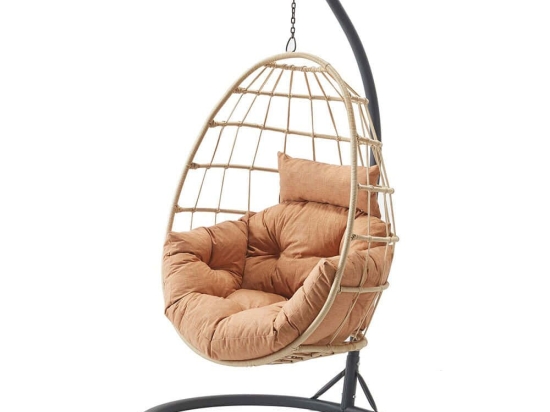 Κούνια Κήπου Tavus 561CLR1548 120x120x214cm Cappuccino-Beige