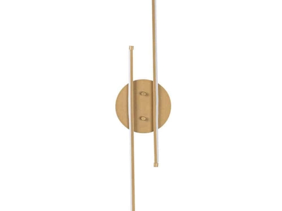 Φωτιστικό Τοίχου - Απλίκα Umut 119FRS1109 17x5x86cm Led 16W 3000K Gold Opviq