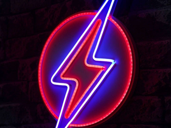 Διακοσμητικό Φωτιστικό Τοίχου Flash 395NGR2282 29x2x40cm Led 400lm 36W 6000K Red-Blue Wallity