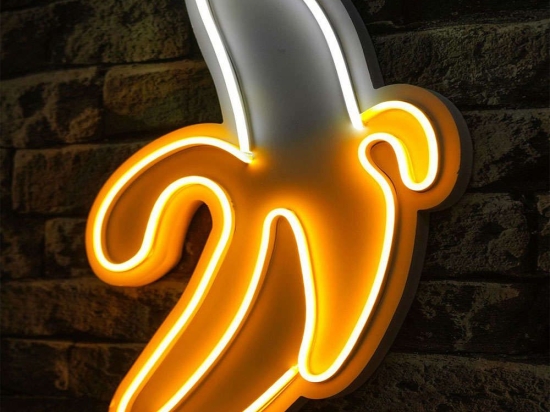 Διακοσμητικό Φωτιστικό Τοίχου Banana 395NGR2311 30x3x40cm Led 400lm 36W 6000K Yellow-White Wallity
