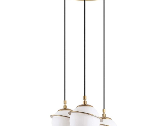 Φωτιστικό Οροφής Hug 942FLG1648 36x36x167cm 3xE14 40W Gold Opviq