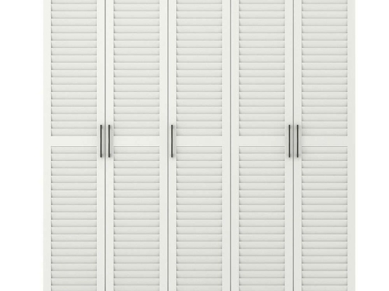 Ντουλάπα Πεντάφυλλη Nil 125GLN1151 175x50x188cm White Πεντάφυλλη