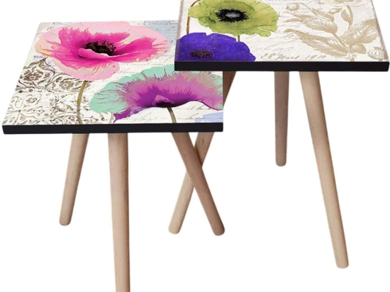 Τραπεζάκια Βοηθητικά (Σετ 2Τμχ) 481LNA2274 35x35x47/42cm Multi