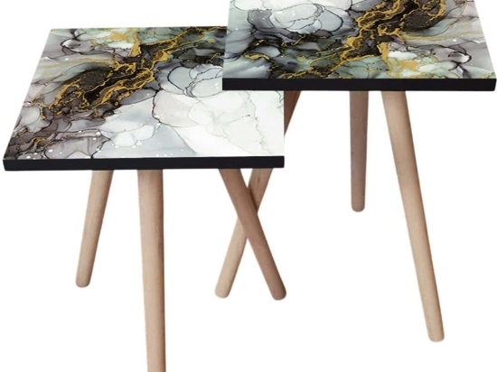 Τραπεζάκια Βοηθητικά (Σετ 2Τμχ) 481LNA2463 35x35x47/42cm Multi