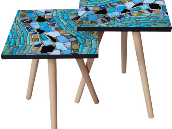 Τραπεζάκια Βοηθητικά (Σετ 2Τμχ) 481LNA2488 35x35x47/42cm Multi
